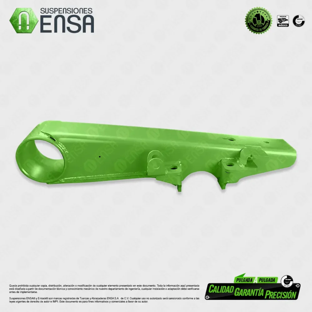 Viga de Suspensión de Aire Derecha T/Hendrickson 19" 1/2" PL-5/16"