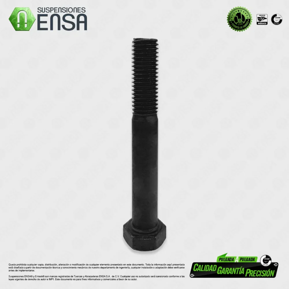 Tornillo Hexagonal Grado 5 Pavonado NC 5/8" x 4 1/2"