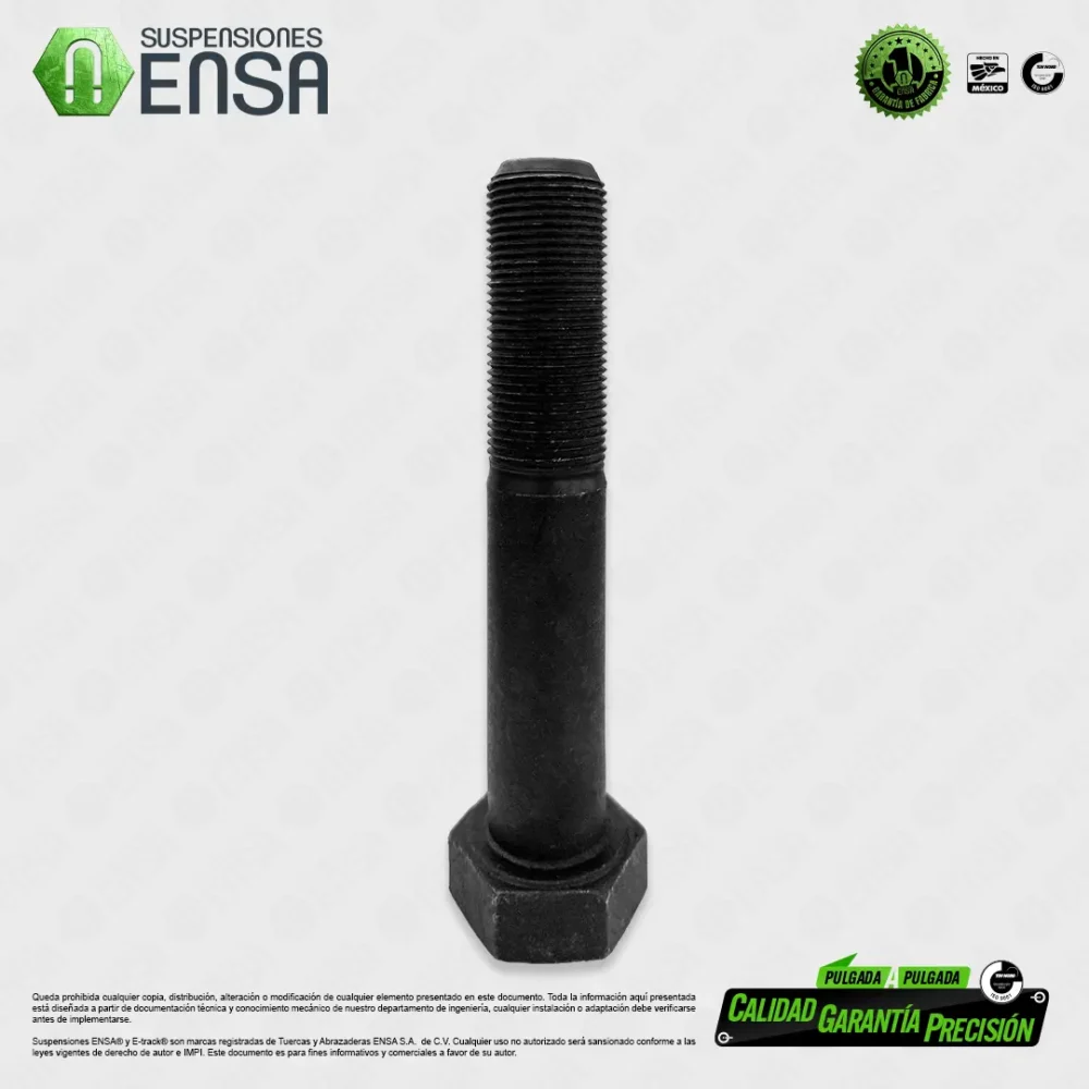 Tornillo Hexagonal Grado 5 Pavonado NF 1" x 5 1/2"