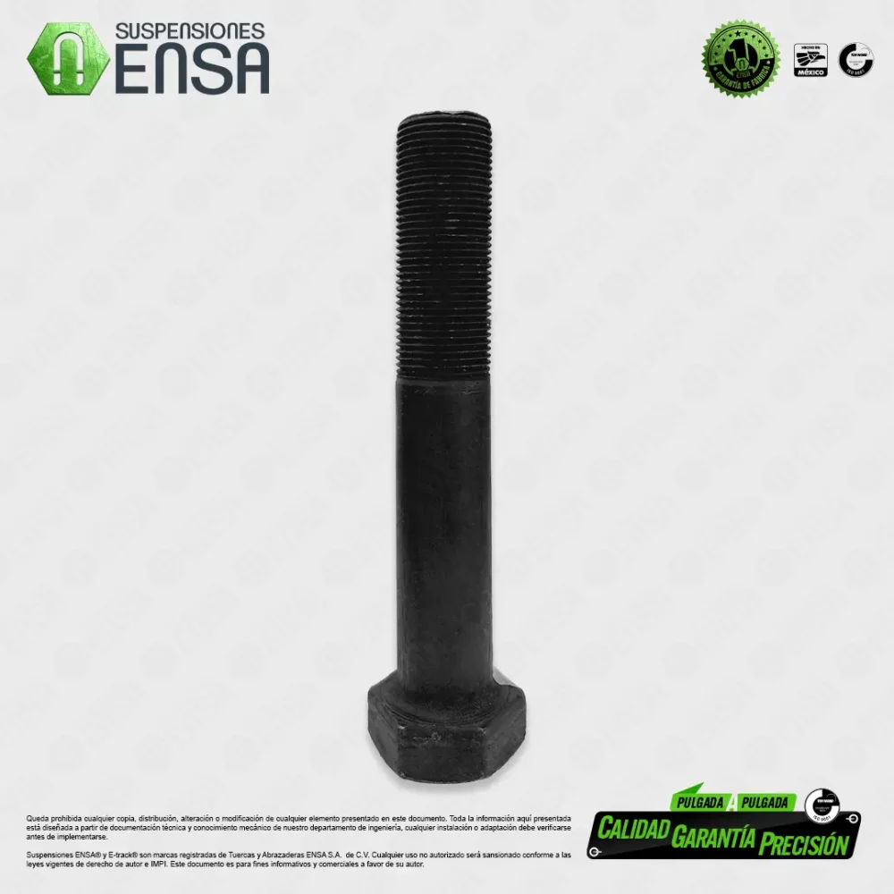 Tornillo Hexagonal Grado 5 Pavonado NF 1" x 6"